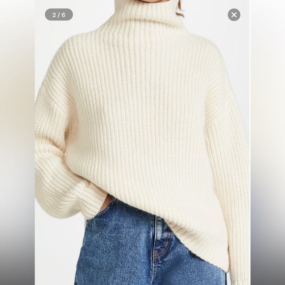Anine Bing Sydney Sweater, White/Cream size XS. ASO Meghan Markle - Picture 6 of 7